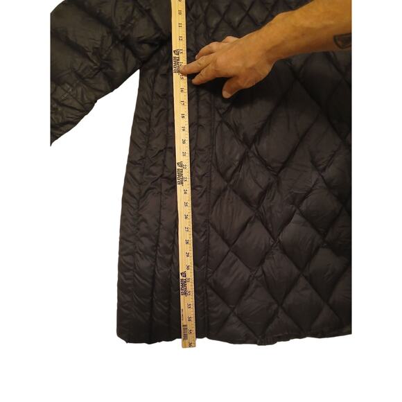 Michael Kors Womans 1x Packable Down Fill Coat Black Quilted Puffy Hooded Pocket - Picture 8 of 14